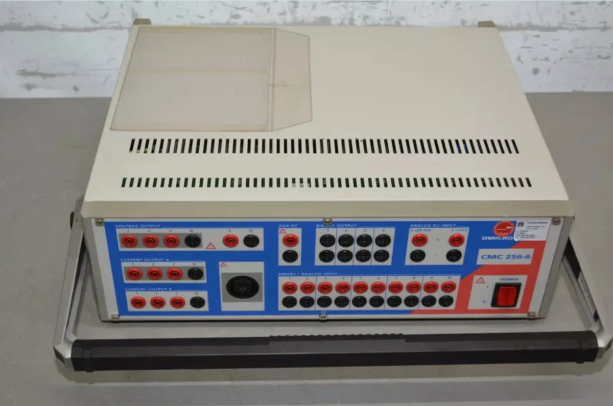 OMICRON CMC 256-6 Relay Test Set with Heavy-Duty Case & Accessories