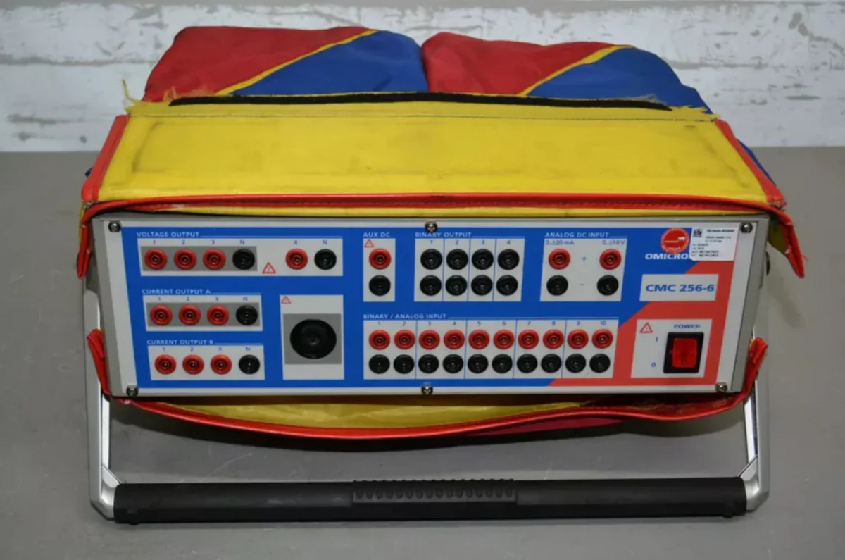 OMICRON CMC 256-6 Relay Test Set with Heavy-Duty Case & Accessories